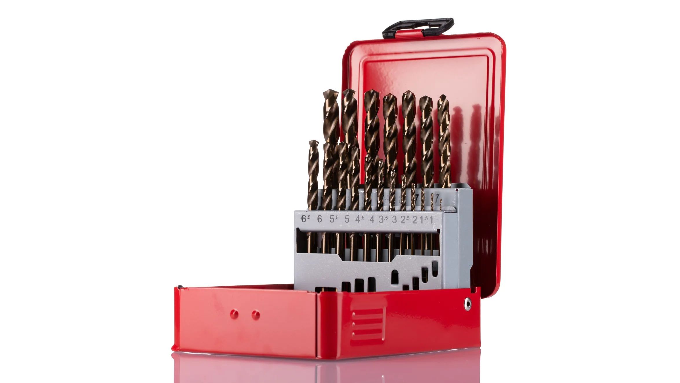 RS PRO 19-Piece Twist Drill Bit Set for Metal, 10mm Max, 1mm Min, HSS-E Cobalt Bits
