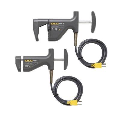 Fluke 80PK-8 80PK-18 Type K Pipe Clamp Thermocouple Probe Kit, 0-2.5