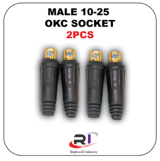 RIGHTWELL WELDING OKC MALE 10-25 9.7MM SOCKET 2PCS