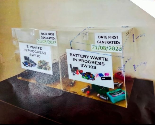 Waste Dumping Storage Boxes ( Acrylic material Thick: 4mm with hinges ang lock ( ORDER TO MADE ITEM)