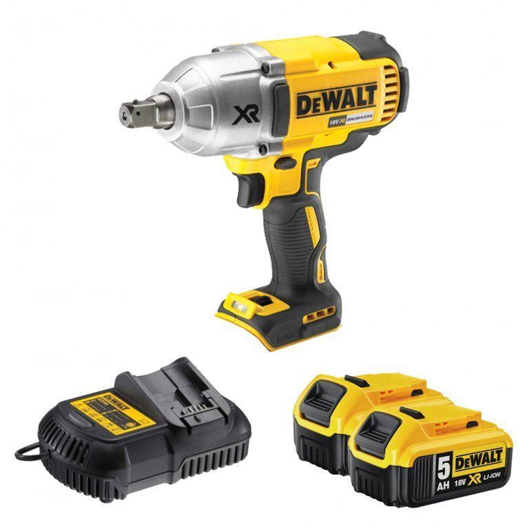 Dewalt DCF899P2 High Torque Impact Cordless Wrench 1/2 Sq 18V
