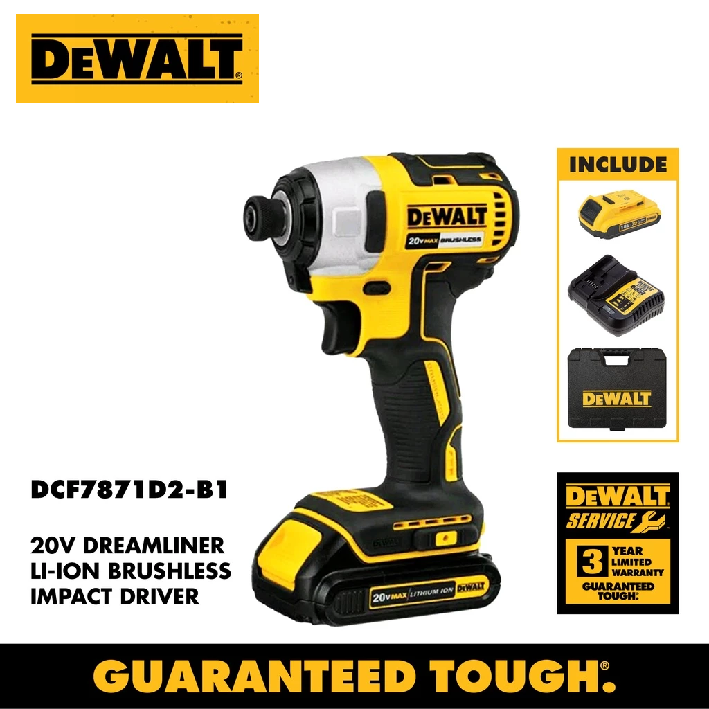 DEWALT DCF7871D2-B1 Dreamliner Li-ion Brushless Impact Driver 20V