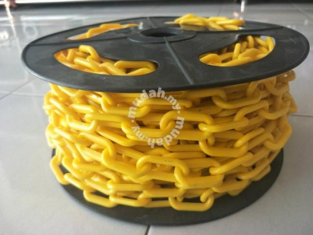 Chain Plastic colour Yellow/red/ 8mm x 20meter Ring (big)