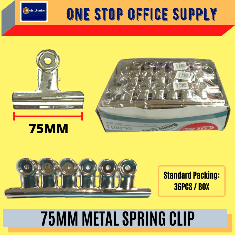 SPRING CLIP 75MM METAL SPRING CLIP /Metal Spring Clip /Clip /Spring Clip /Metal Bulldog Clip /Bulldog Clip /75mm Metal Spring Clip