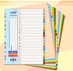 OKADA / PVC INDEX DIVIDER / A-Z / A TO Z / INDEX DIVIDER / PLASTIC / PP INDEX DIVIDER / COLOUR SEPERATER