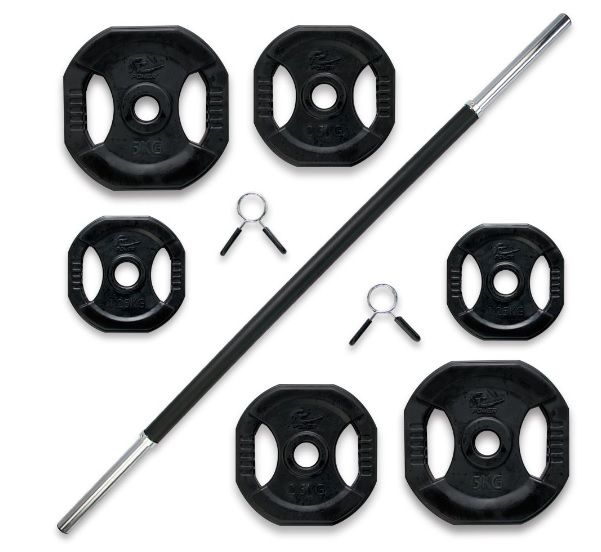 OEM *FITNESS CONCEPT POWER 20KG PUMP SET WITH BARBELL (BLACK)