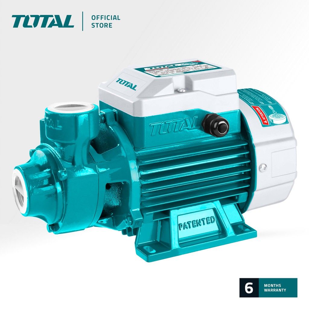 TOTAL PERIPHERAL PUMP (750W/1.0HP/MAX HEAD 52M/MAX SUCTION 8M/PIPE SIZE 1") IP4X TWP17506