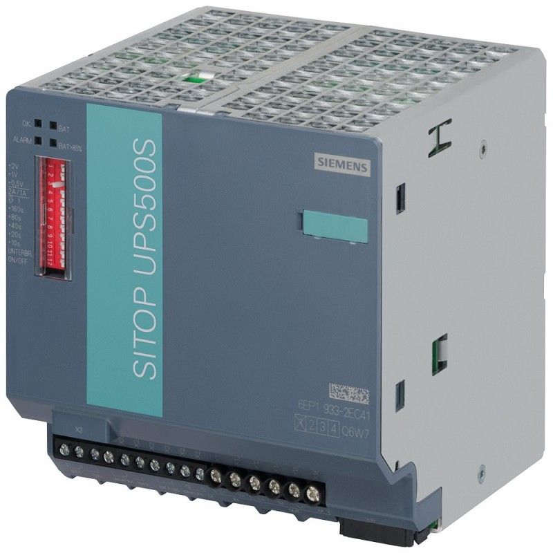 Siemens *Siemens DIN Rail UPS Uninterruptible Power Supply, 24V dc Output, 360W - Switch Mode (6EP1933-2EC41)