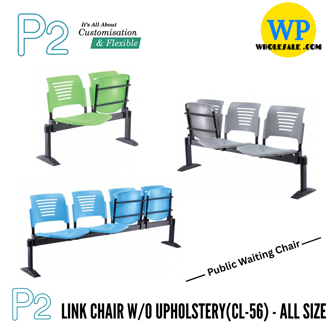 CLASSIC CHAIR P2 OFFICE LINK CHAIR - ALL SIZE / 2 SEATER / 3 SEATER / 4 SEATER / FOLDABLE SEAT / EDUCATION CHAIR / PUBLIC CHAIR / LINK CHAIR / WAITING CHAIR / TRAINING CHAIR / VISITOR LINK CHAIR / AIRPORT LINK CHAIR / CLINIC LINK CHAIR / GUEST LINK CHAIR / KERUSI