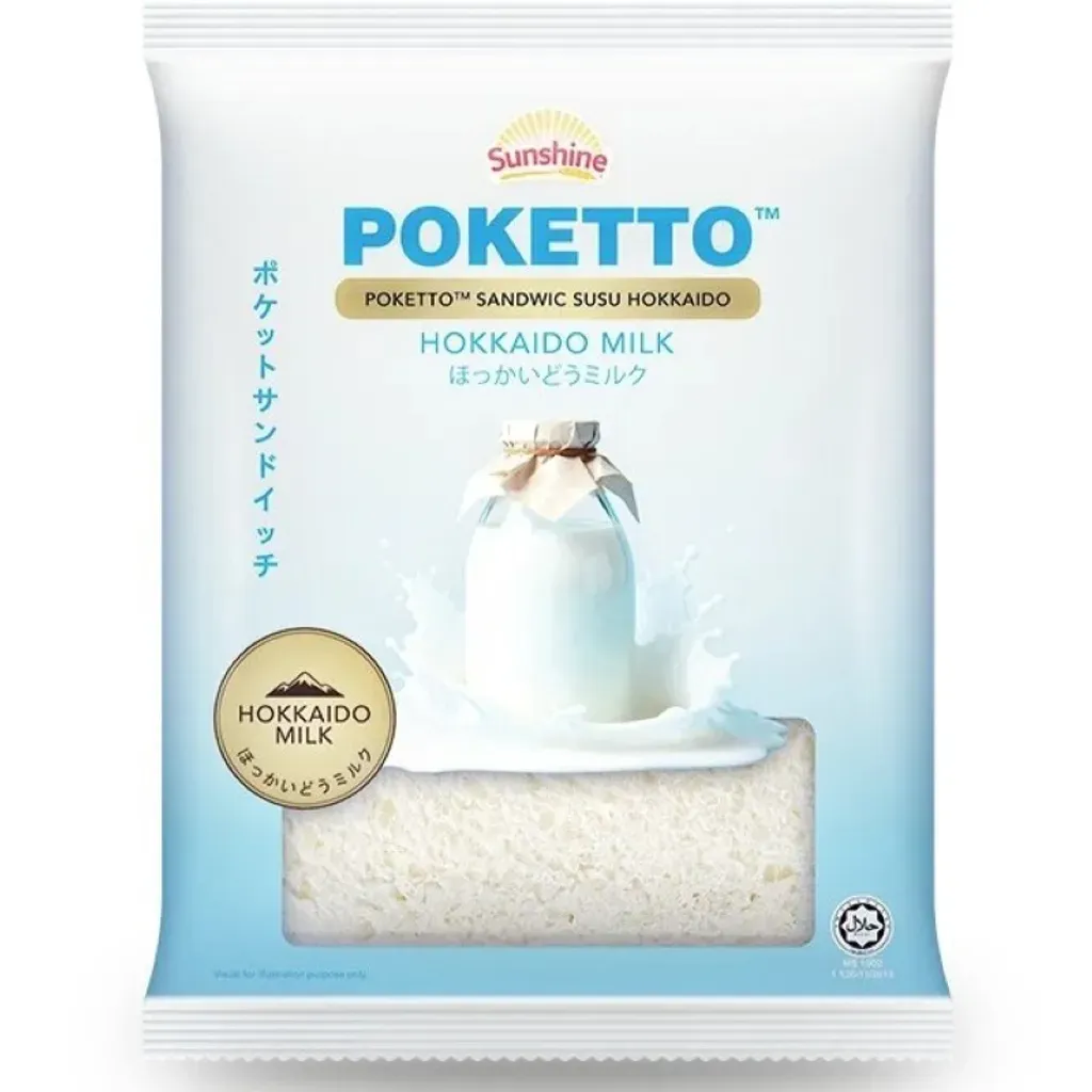 Sunshine Bread Poketto Sandwich Hokkaido Milk 56g