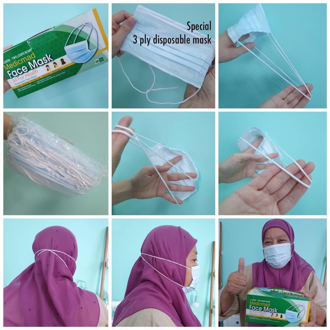 QS Muslimah Face Mask 3 Ply