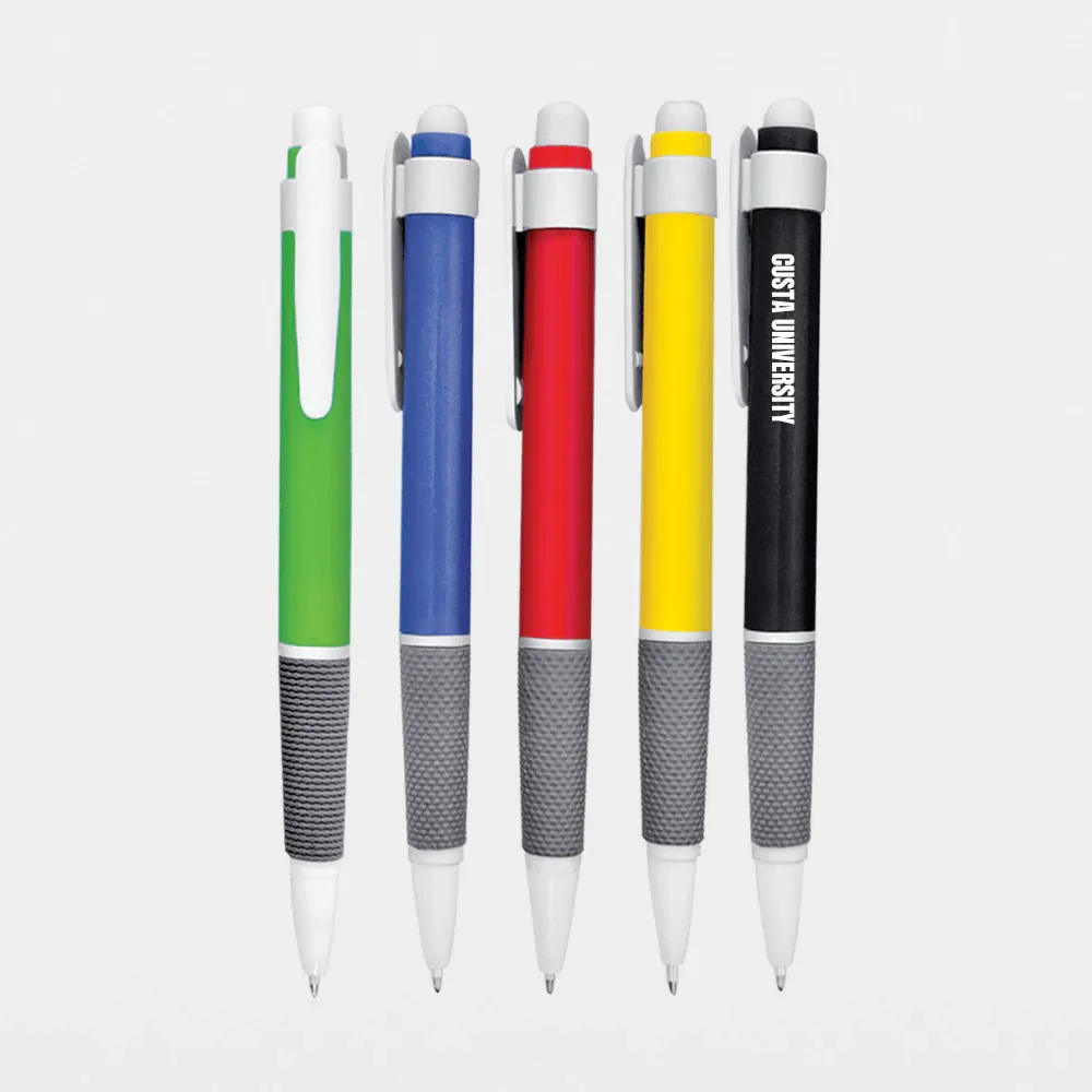 Custa Plastic Pen - PP025 (Ball Pen | 5 Colors)