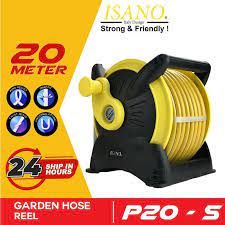ISANO Hose Reel Set 20Meter Outdoor Garden Hose with Accessories 1/2'' hose