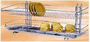 ABAGNO 26" Double Layer Free Standing Dish Rack c/w S/Steel Drip Tray