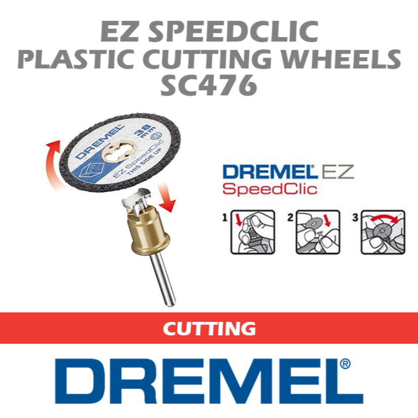 DREMEL EZ SPEEDCLIC PLASTIC CUTTING WHEELS SC476