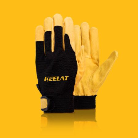 Mens Work Gloves (leather and velcro)