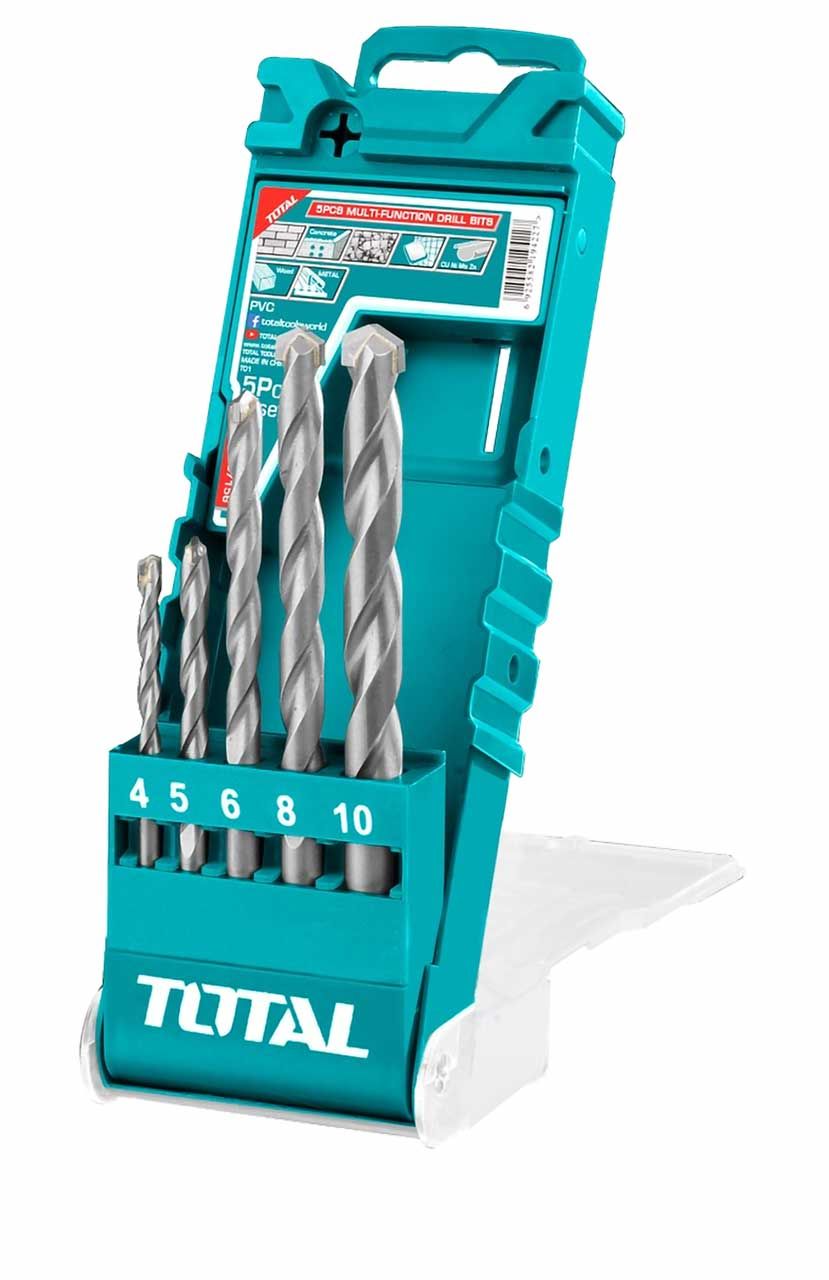 TOTAL 5PCS MULTI- FUNCTION DRILL BITS - TACSD7156