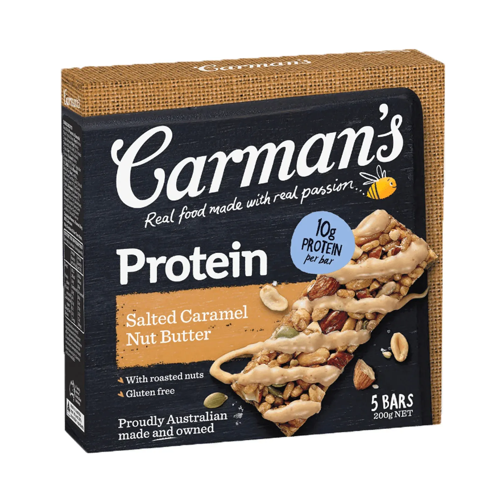Carman’s Salted Caramel Nut Butter Protein Bars x 5