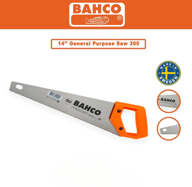 BAHCO GENERAL PURPOSE HANDSAWS (300-14-F15/16-HP)