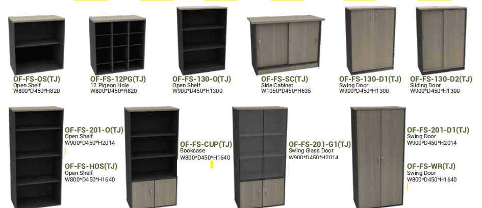 OFIS FS THUJA LIGHT SERIES PIGEON HOLE / OPEN SHELF_THUJA LIGHT