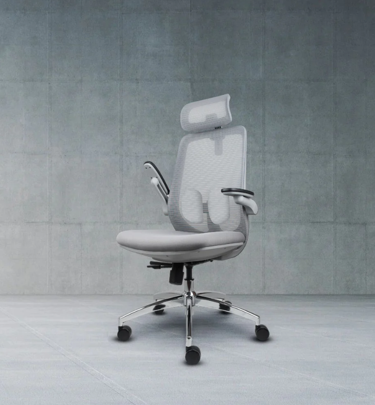 Alterseat LIV-10 Foldable Armrest Mesh Office & Desk Ergonomic Chair with 2D armrest ALTERSEAT