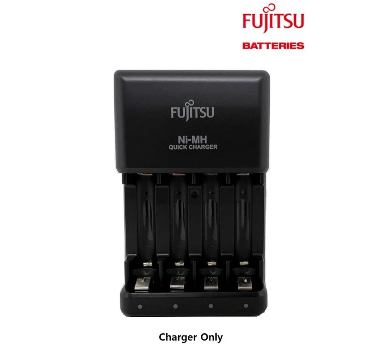 Fujitsu 2 Hour Smart & Quick Individual Charging 4 Slots Charger Only (Black)