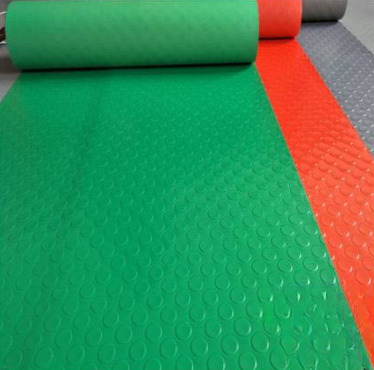 ROUND STUD RUBBER MAT 1.5MM THICK ANTI SLIP PVC FLOOR MATTING COIN SHAPE AIRPORT MAT WATER PROOF KITCHEN BATHROOM STAIRCASE