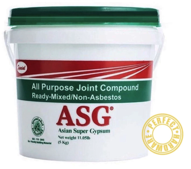 Asg Plaster Compound Joint Compound Cement Plaster Ceiling & Stopping Compound Cement Tutup Lubang Dinding