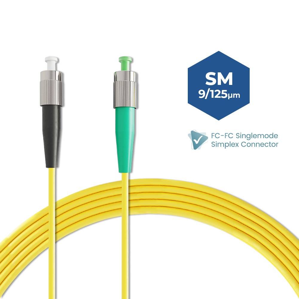 FC/UPC-FC/APC SINGLEMODE SIMPLEX FIBER OPTIC PATCH CABLE 1M