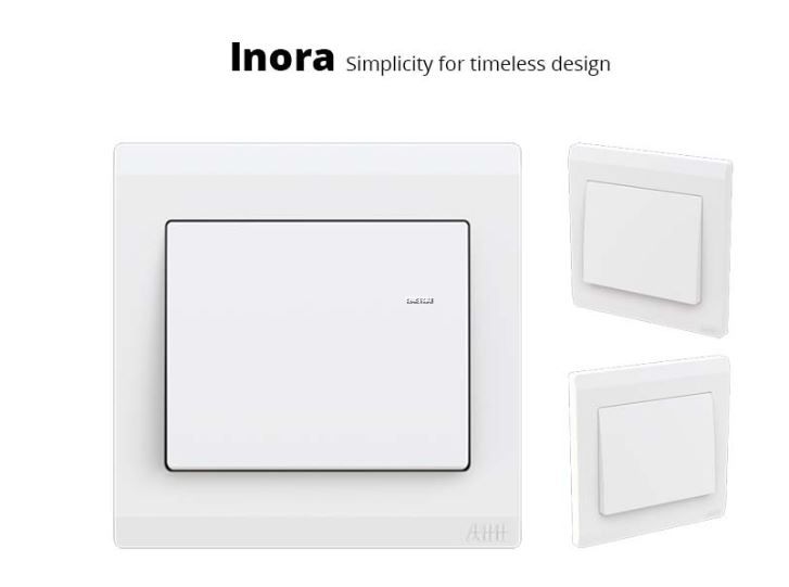 ABB INORA BL105 1G 2-WAY & 2G-2WAY SWITCH, WHITE