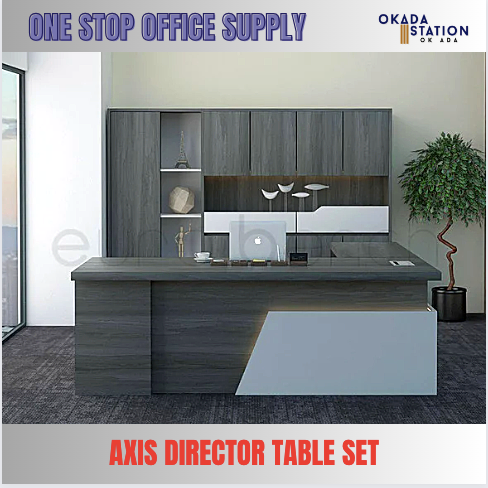 AXIS DIRECTOR TABLE SET -AXIS SERIES / BOSS TABLE SET / EXECUTIVE TABLE SET / OFFICE TABLE / DIRECTOR TABLE / TABLE