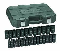 GearWrench Gear Wrench 29 Piece 6 Point Metric Deep Impact Socket Set 1/2 Drive