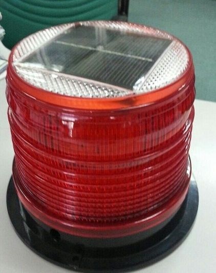 BEACON SOLAR BEACON STROBE FLASH LED LIGHT AMBER