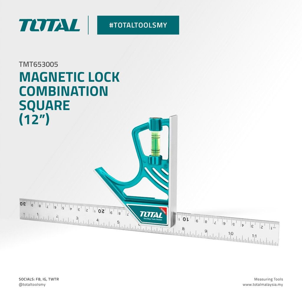 TOTAL MAGNETIC LOCK COMBINATION SQUARE TMT653005