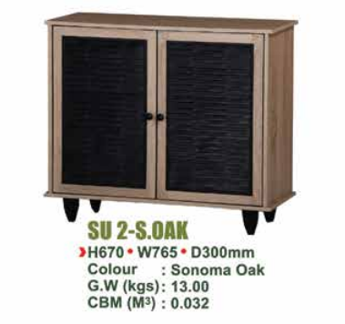 SU SHOES CABINET SU 2-S.OAK/WN