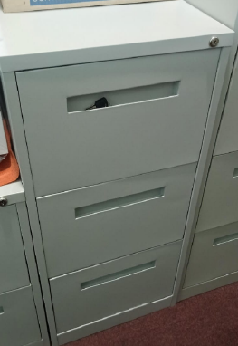 WILLY / GY STEEL Metal 3 drawer filing cabinet