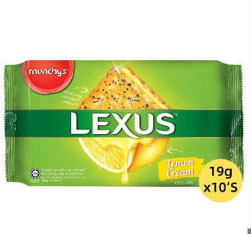 Munchy's Munchy鈥檚 Lexus Lemon Cream Sandwich Cracker 190g