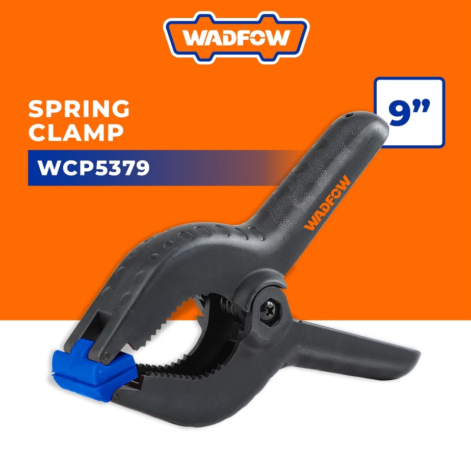 WADFOW SPRING CLAMP POLYETHYLENE PE JAW + FIBERGLASS BODY (9") (WCP5379)