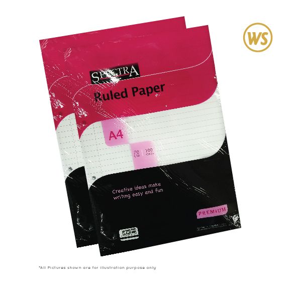 SPECTRA A4X70GMS X 100CS RULER PAPER