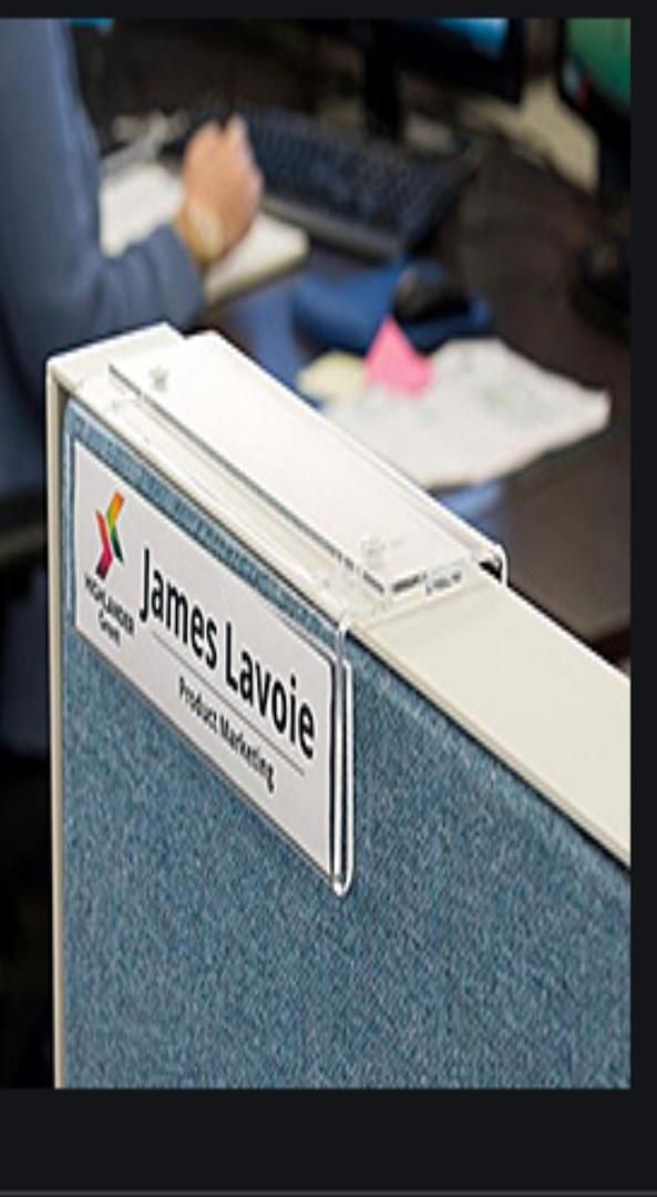 QP Name Plate With Holder Plain