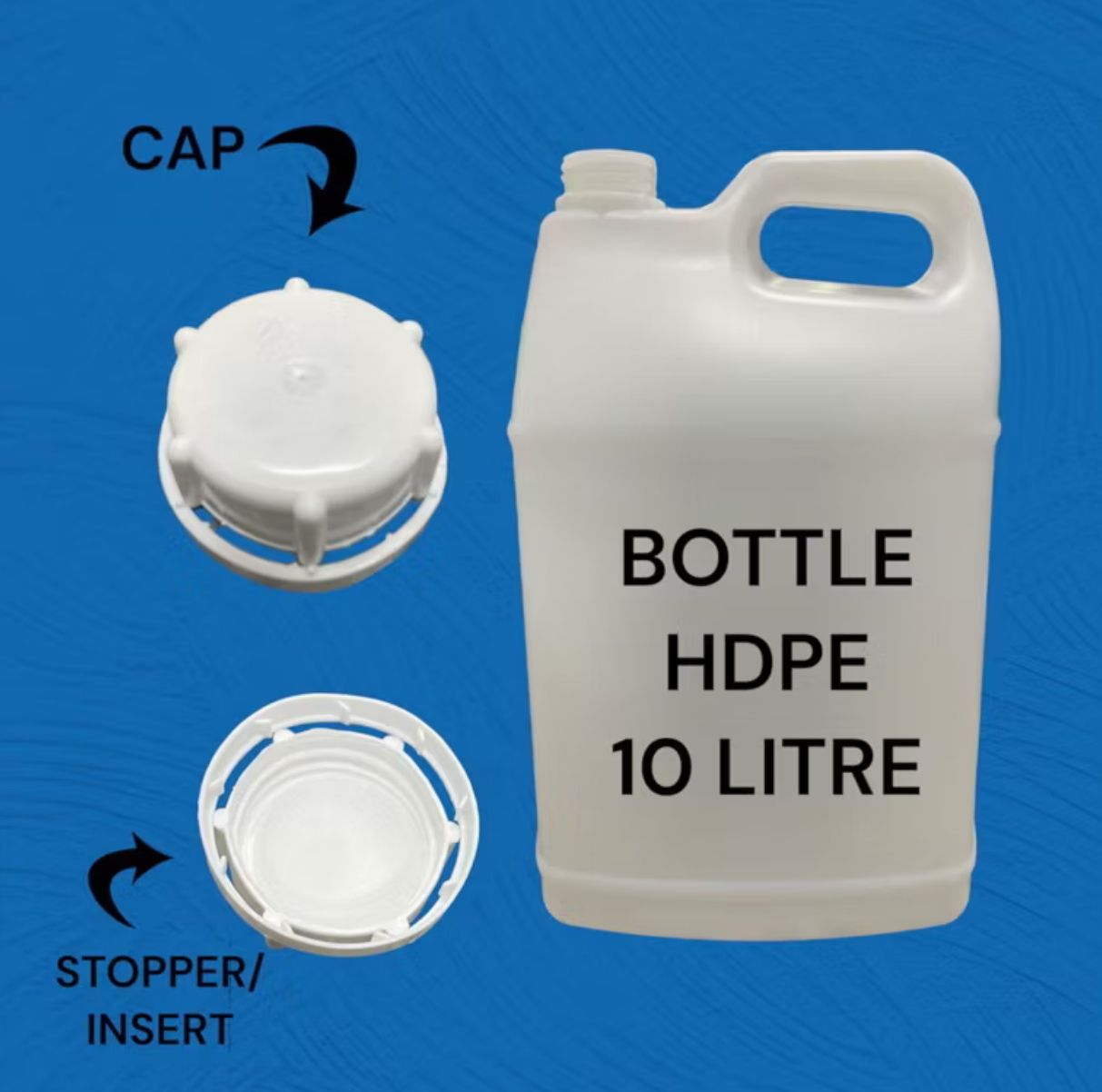HDPE Tong air HDPE 10L bottle