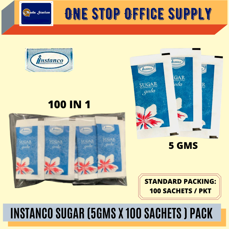 INSTANCO SUGAR SACHET 5gms X 250 PKTS /Instanco /Sugar Sachet /Sugar /5gms Sugar Sachet