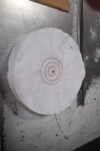 CLOTH BUFFING WHEEL SATIN / SOFT TEXTILE 8"_(W8" x D1.5" x T10MM)