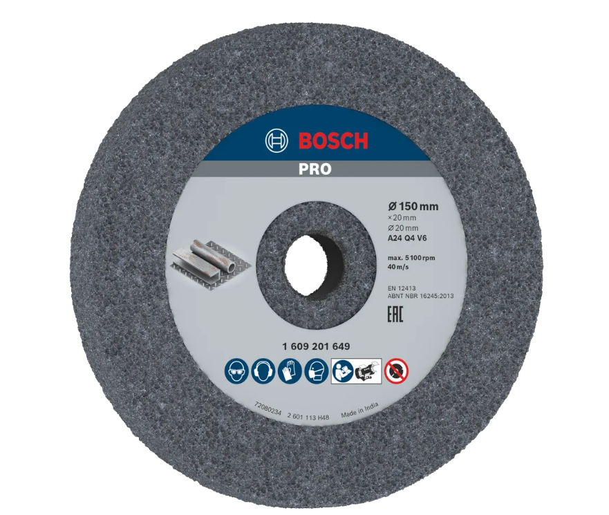 BOSCH PRO METAL GRINDING WHEEL (150 X 20 X 20 MM) G24 (1609201649)