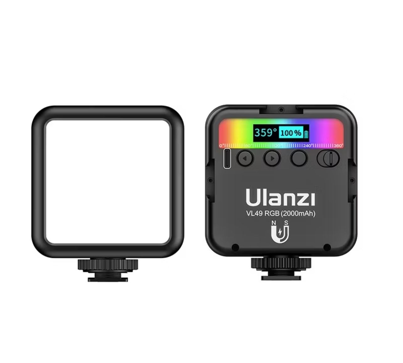 ULANZI VL49 Mini LED Video Light 2000mAh Rechargeable Battery