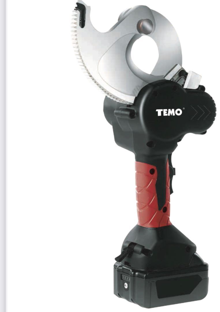 TEMO -Professional Battery Power Ratchet Cable Cutter Ocha Professional Battery Power Ratchet Cable Cutter TMHY74-02050M 4.0aH LI-ION BATTERY - PRE-ORDER FORM OVERSEA
