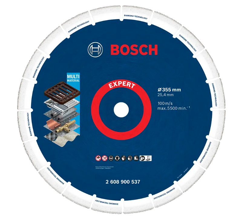 BOSCH EXPERT DIAMOND METAL WHEEL LARGE SIZE CUTTING DISC (355 X 25.4 MM) (2608900537)