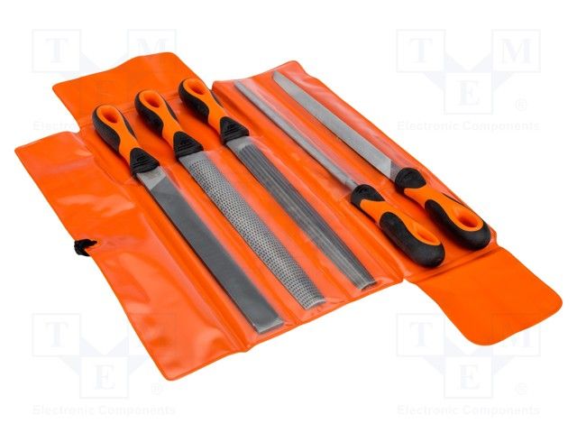 RS COMPONENTS Bahco 250mm, Second Cut Engineers File Set