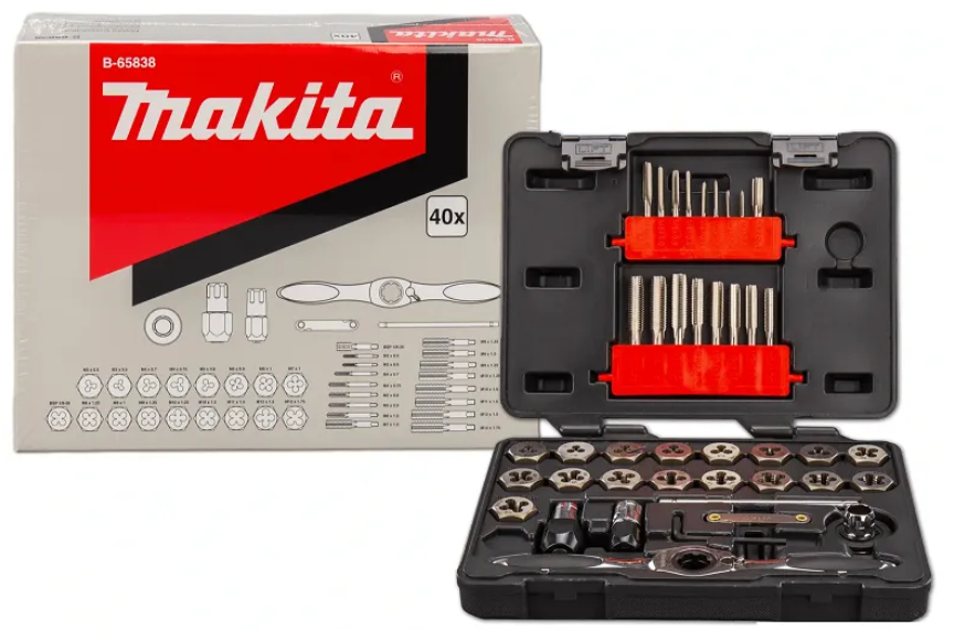 MAKITA 40PCS RATCHETING TAP & DIE SET B-65838