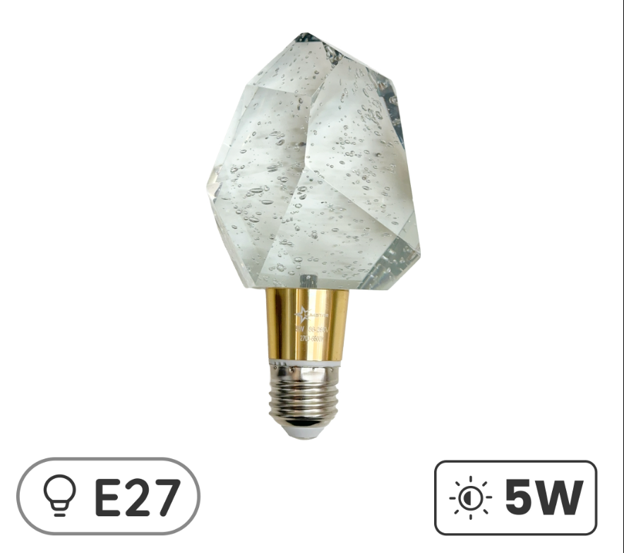 RANDOM FE DECO BULB - FP54 E27 5W 2 COLOUR (RANDOM)